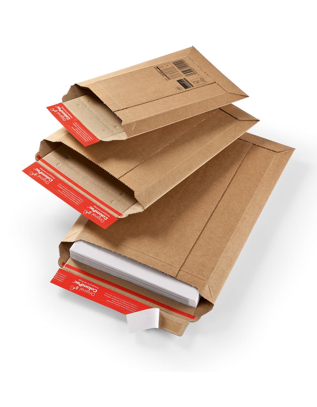 Wellpapp-Versandtaschen, braun