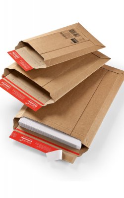 Wellpapp-Versandtaschen, braun